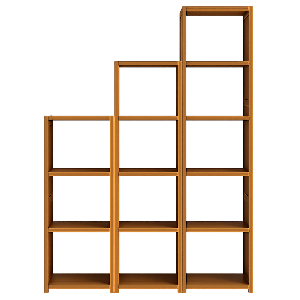 3 Piece Bamboo Adjustable Shelf Set