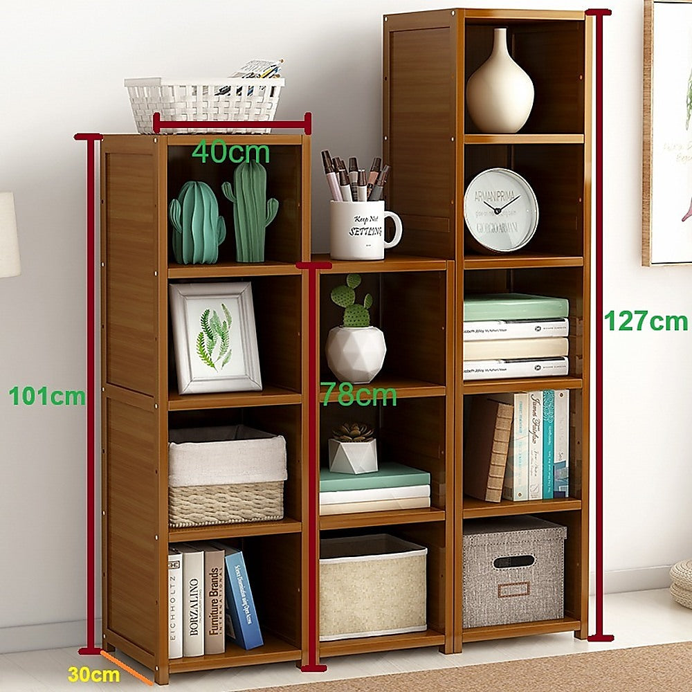 3 Piece Bamboo Adjustable Shelf Set