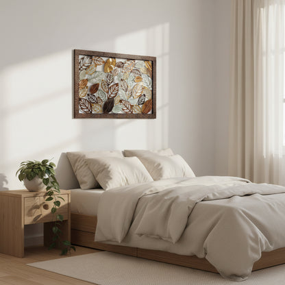 X-large Leaves Metal Wall Art