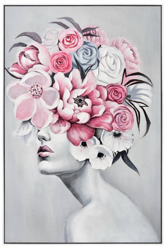 Porsche Lady Framed Canvas Wall Art