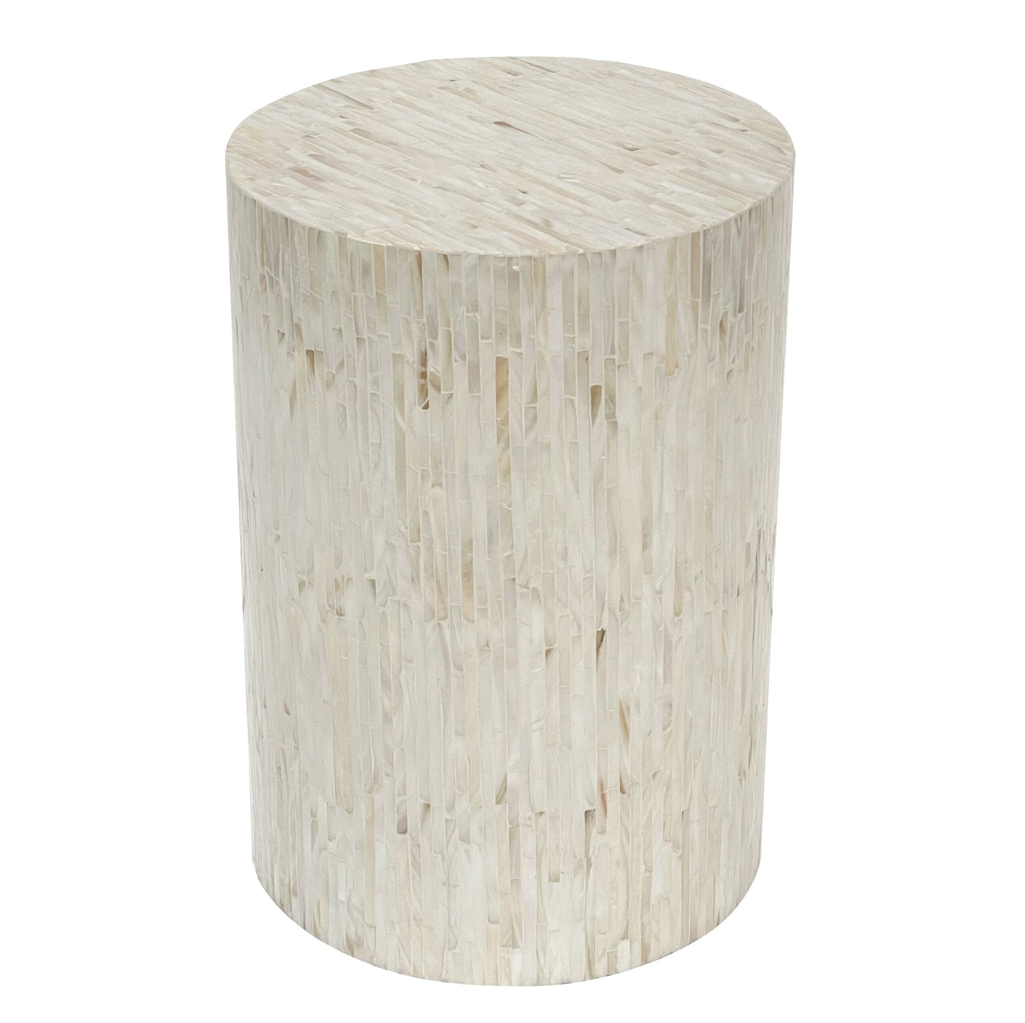 Alpine Mother of Pearl - Hand Made Stool/Side Table