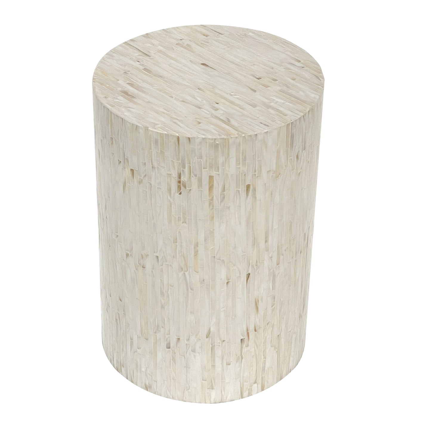 Alpine Mother of Pearl - Hand Made Stool/Side Table