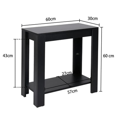 Rustic 2 Tier Side Table