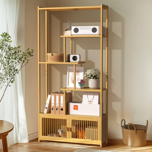 6 Tiers Freestanding Bamboo Storage Shelf