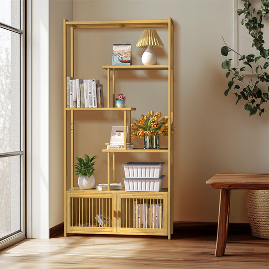 6 Tiers Freestanding Bamboo Storage Shelf
