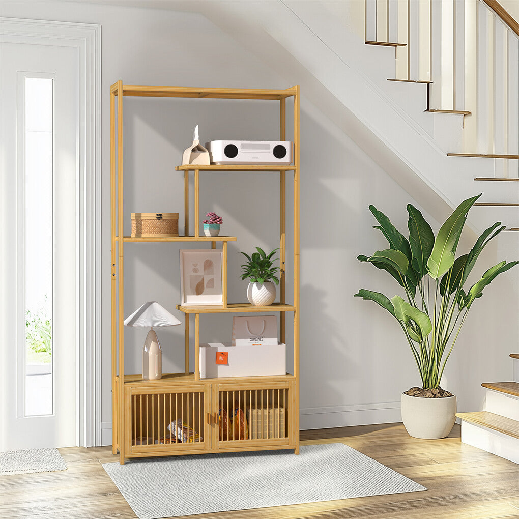 6 Tiers Freestanding Bamboo Storage Shelf