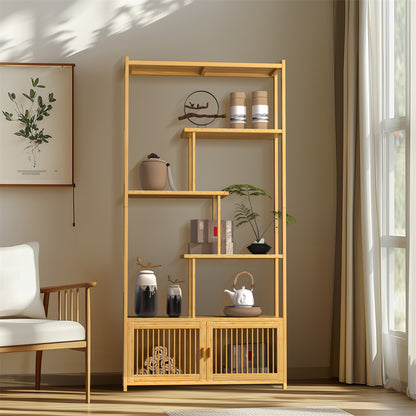 6 Tiers Freestanding Bamboo Storage Shelf
