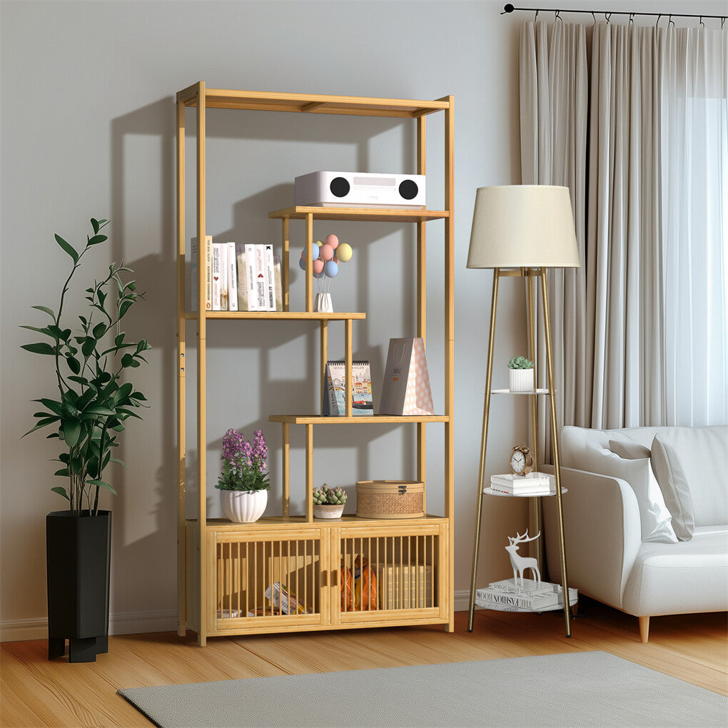 6 Tiers Freestanding Bamboo Storage Shelf