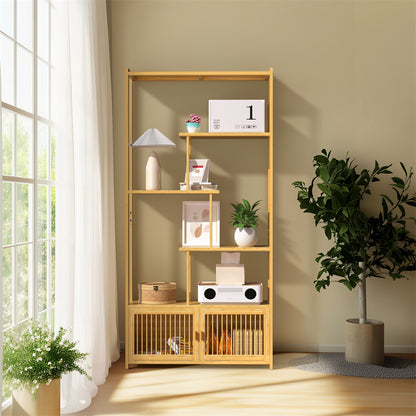 6 Tiers Freestanding Bamboo Storage Shelf