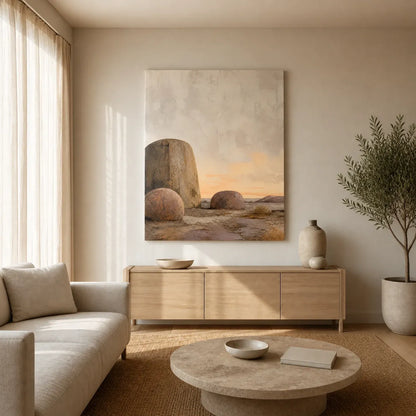 Stone and Sky Stretched Canvas Wall Art - Portrait - 60W x 120H cm