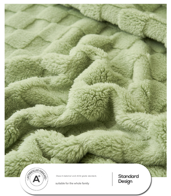 Ultra-Soft Waffle Textured Plush Fleece Blanket - Pink