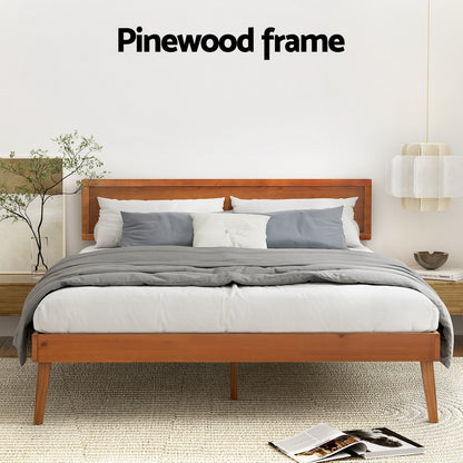 Splay Bed Frame- Walnut