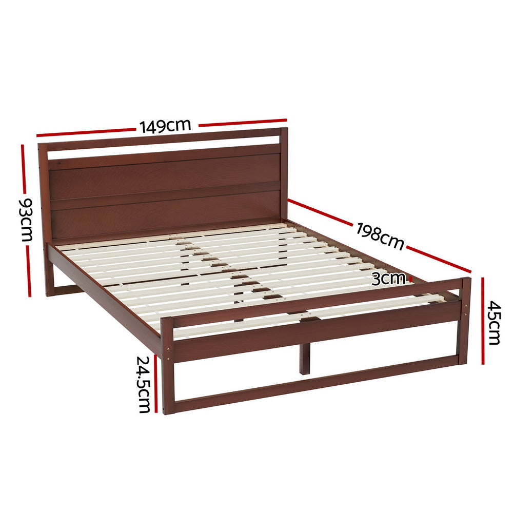 Witton Bed Frame Double Size - Walnut