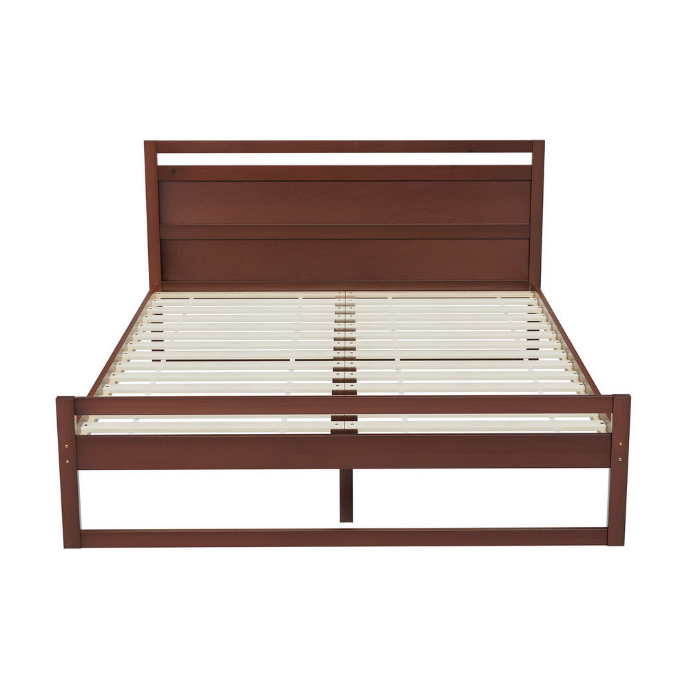 Witton Bed Frame Queen Size - Walnut