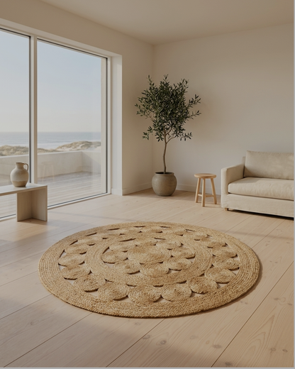 Atrium Pilu Natural Rug 200 x 200cm